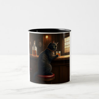 Whiskey Cat: Två-tonkaffe Mugg