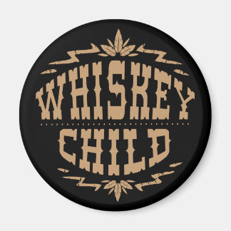 WHISKEY CHILD - Black Magnet w/Fall Harvest Logoty