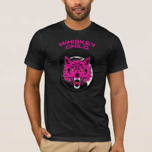 WHISKEY CHILD - Black T-Shirt w/ROSA VARG Logotyp