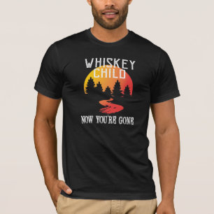 WHISKEY CHILD - Svart sjöfart med/nu Du är Borta T Shirt