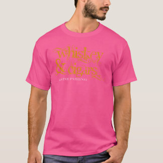 Whiskey Cigarrer En Fin Kombination För T Shirt