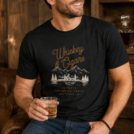 Whiskey & Cigars Sällskapsresa Stuga Hus vid sjö T Shirt
