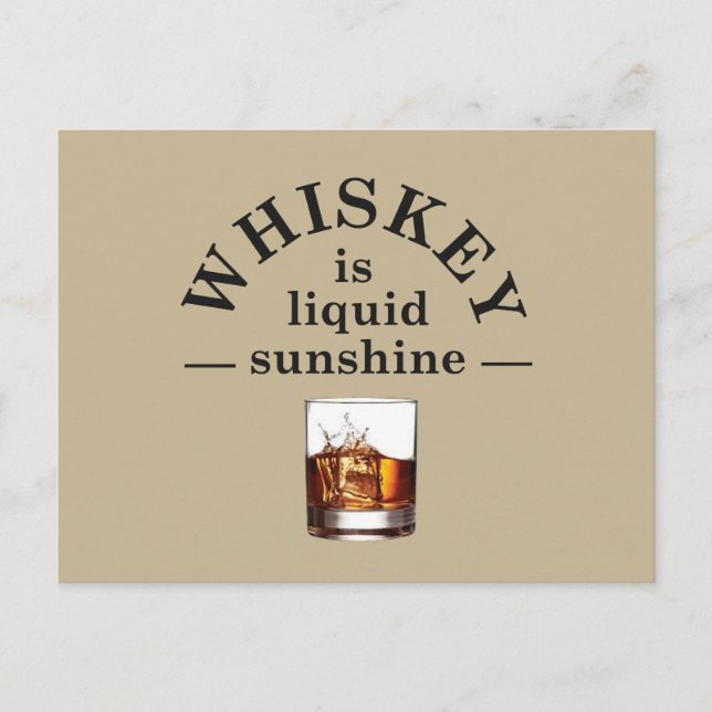 Whiskey-citat roliga dricksordspråk vykort (Framsida)