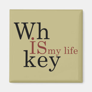 Whiskey citerar lustig alkohol ord magnet