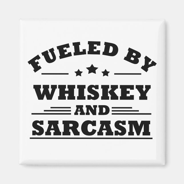 Whiskey citerar lustig alkohol ord magnet (Framsidan)