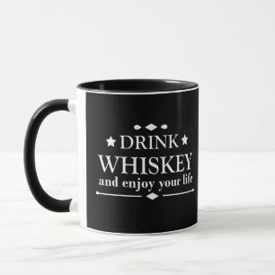 Whiskey citerar lustig alkohol ord mugg