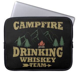 Whiskey citerar lustig campingkamper ord laptop fodral