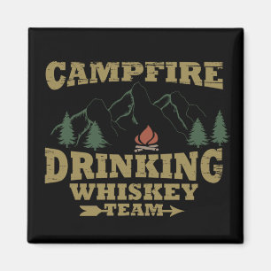 Whiskey citerar lustig campingkamper ord magnet