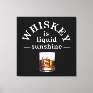 Whiskey citerar lustig drickande av ord canvastryck