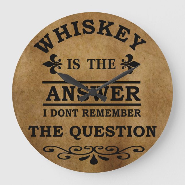 Whiskey citerar lustig drickande av ord stor klocka (Framsida)