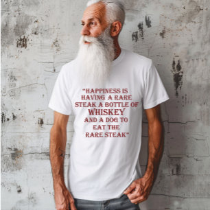 Whiskey citerar lustig drickande av ord t shirt
