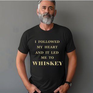 Whiskey citerar lustig drickande av ord t shirt