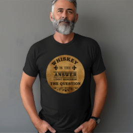Whiskey citerar lustig drickande av ord t shirt