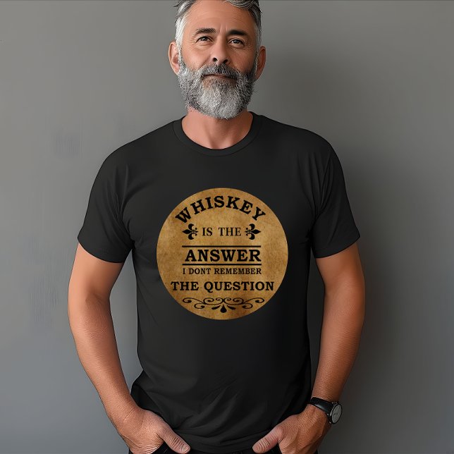 Whiskey citerar lustig drickande av ord t shirt (Skapare uppladdad)