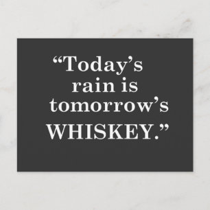 Whiskey citerar lustig drickande av ord vykort