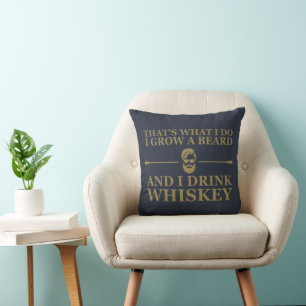 Whiskey citerar med lustigt skäggigt ord kudde
