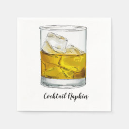 Whiskey Cocktail Napkin Pappersservett