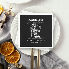 Whiskey Cowgirl Aged to Perfection Birthday Party  Pappersservett