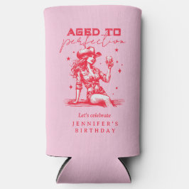 Whiskey Cowgirl Rosa Åldras to Perfection Birthday