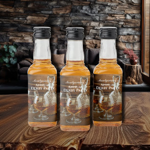 Whiskey Decanter Derby Party Mini Spritflaskor Etikett