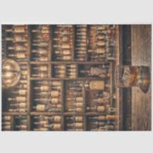 Whiskey Decoupage Papper - Rustic Pub Elegance