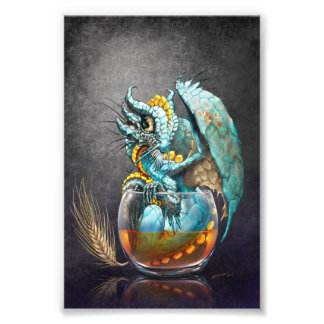 Whiskey Dragon 4x6 Skriv ut Fototryck