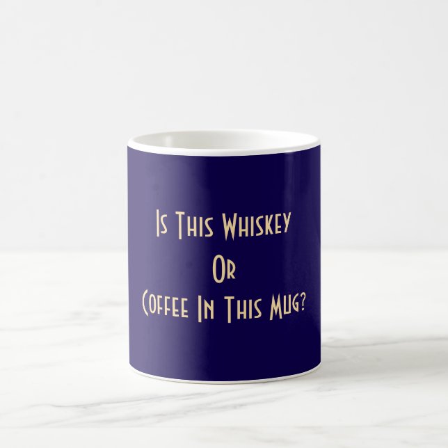 Whiskey eller kaffe? Dk Blue Kaffemugg (Center)