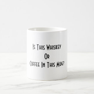 Whiskey eller kaffe? Vit Kaffemugg