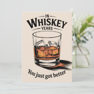 Whiskey Födelsedagskort Födelsedagskort för honom Inbjudningar