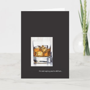 Whiskey födelsedagskort kort