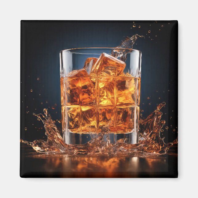 Whiskey Glass Magnet (Framsidan)
