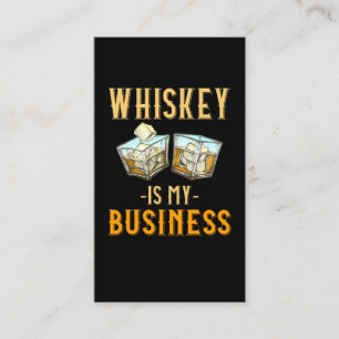 Whiskey Glasses Bourbon Drinking Humor Visitkort