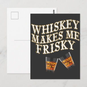 Whiskey gör mig pigg vykort