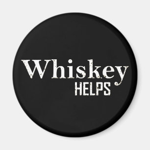 Whiskey hjälper till att roliga alkoholofferter magnet