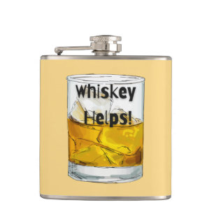 Whiskey hjälper till! fickplunta