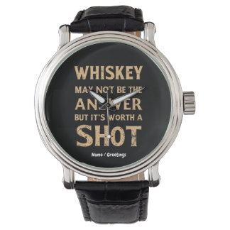 Whiskey kanske inte är svaret, men det är värt ett armbandsur