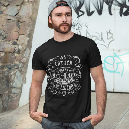 Whiskey Label Man Myth Legend Far Personlig T Shirt