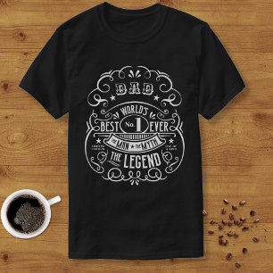 Whiskey Label Man Myth Legend Pappa Personlig T Shirt