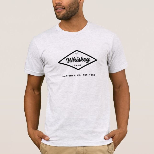 Whiskey Lane Retro Logotyp T-shirt (Framsida)