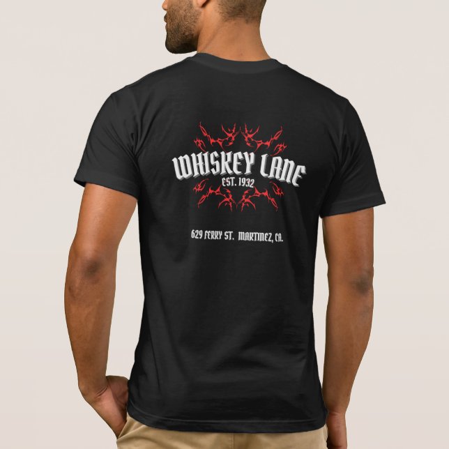 Whiskey Lane Skate Logotyp T-Shirt (Baksida)
