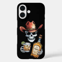 Whiskey-Loving Skeleton Cowboy | Vilda western tem