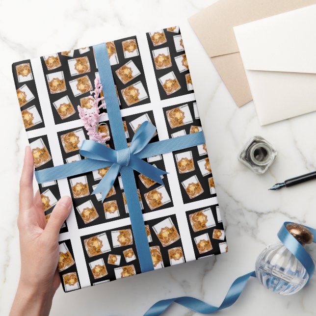 Whiskey mönster presentpapper (Gifting)