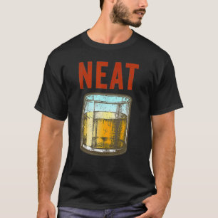 Whiskey Neat Roligt Gamle Fashioned Scotch and Bou T Shirt
