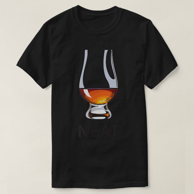 Whiskey Neat T Shirt (Design framsida)