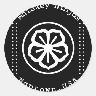 Whiskey Ninjas Karate Kid Sticker Runt Klistermärke