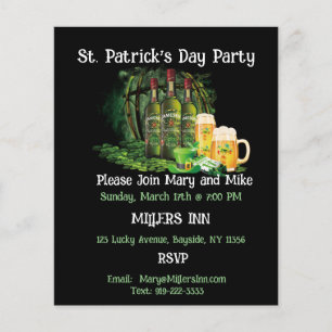 Whiskey och Beer St. Patrick's Day Party Flygblad