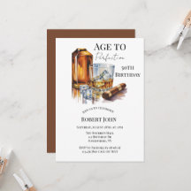 Whiskey och Cigar Mäns 50-årsfest