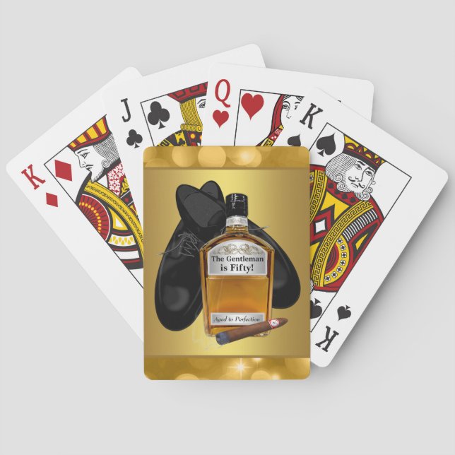 Whiskey och Cigar Pokerkortspel Spelkort (Baksidan)