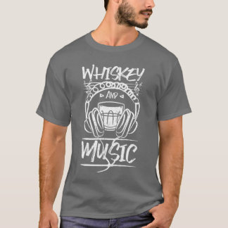 whiskey- och Music-vänner T Shirt
