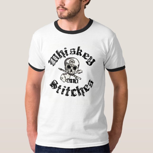 Whiskey och syr manar Ringerutslagsplatsen Tee (Framsida)